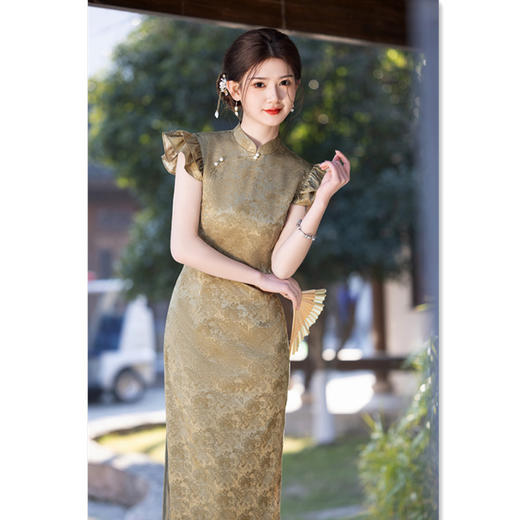 GX现代时尚改良新中式年轻少女款旗袍2025春新款日常可穿旗袍 商品图3