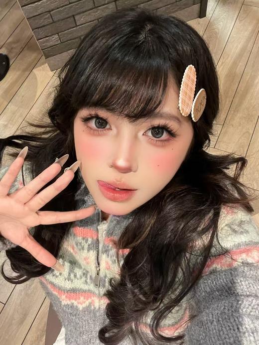 【大直径】PUFF GIRL-奶油小羊黑-14.5mm【半年抛 度数0-800度 含525/575】 商品图2