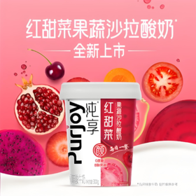 【亚欧超市】君乐宝红甜菜果蔬沙拉酸奶300g/罐