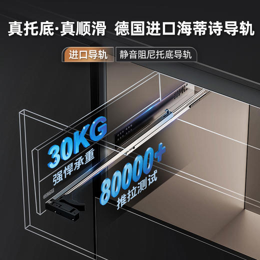 【8种规格可选】娜家厨房橱柜抽屉式碗碟篮锅具篮 商品图2