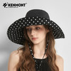大帽檐黑胶防晒帽 | 卡蒙防风遮阳帽女防紫外线遮脸波点速干渔夫帽可折叠KM-6161 商品缩略图4