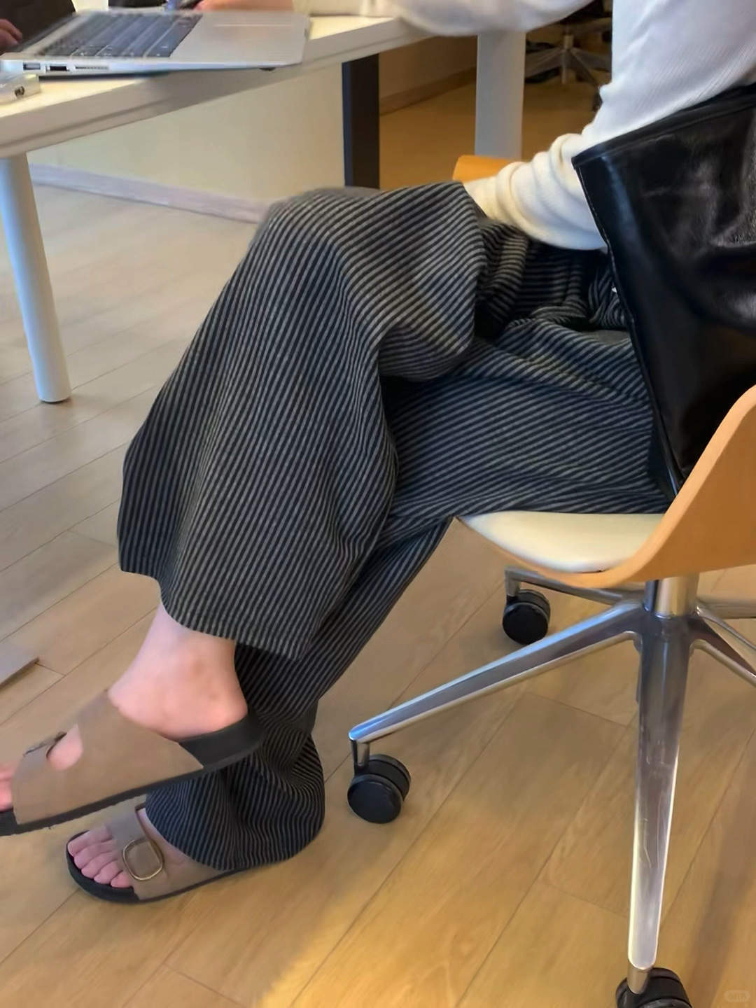 【刚需款】糯米裤 新款 慵懒 复古条纹裤子宽松慵懒风山本裤