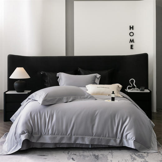 【线下门店轻奢高端系列】星耀臻柔棉纯色四件套 天丝棉艾草抑菌纤维柔顺清凉套件 商品图7