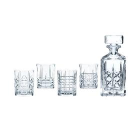 德国进口奈赫曼Nachtmann威士忌5件套
（醒酒器+不同花色威士忌酒杯x4）