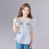 笛莎Deesha 童装女童衬衫2025夏新款女童芭蕾风飞肩袖衬衫 商品缩略图0