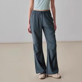 【3~5天发货】跃牌【美度空间】系列 美式复古健身工装裤阔腿显瘦褶皱抽绳伞兵裤ADCK52034