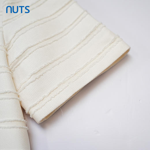 NUTS夏季新品时尚优雅修身气质百搭纯色圆领短外套418042505 商品图3