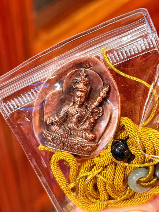 定制莲师见即解脱佛牌 铜像佩戴挂件高约3.5cm 商品图1