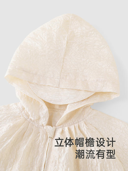 英氏儿童外套夏季轻薄防晒外套女童长袖透气连帽外套YRWGJ2R040A 商品图2