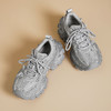 Westory2025年春季厚底老爹鞋烫钻运动休闲系带深口单鞋W25AM59131 商品缩略图1