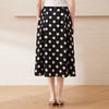 EITIE爱特爱优雅复古波点高腰显瘦a字过膝百搭半身裙2025夏季新款B2506606 商品缩略图4