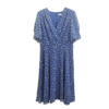 VIVIAN LIU薇薇安刘TD2434116夏女装新款时尚V领蓝底印花连衣裙 商品缩略图4