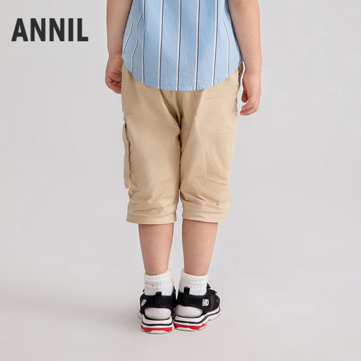 【实体店同款】男童全腰梭织七分裤夏季新款安奈儿童装XB526722 商品图2