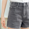 【严选】诗凡黎浅灰牛仔短裤2025年春新款高腰显瘦设计感时尚百搭直筒裤子7G3150041 商品缩略图3
