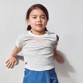 佐丹奴童装25年新款蔚蓝经典保型弹力T恤衫03325219