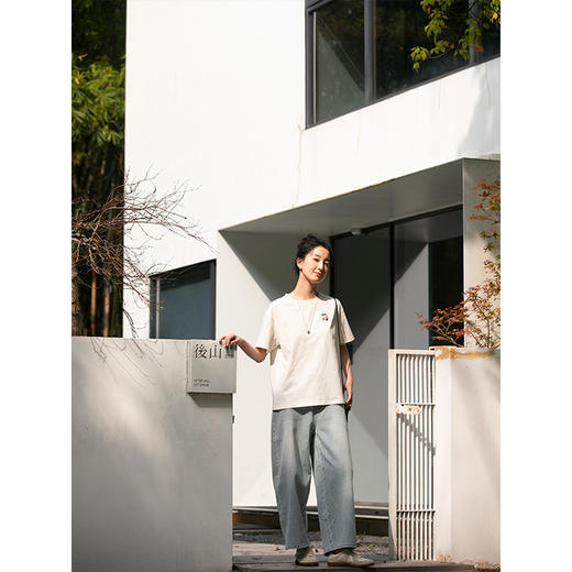 牧衣游原创哪吒刺绣纯棉T恤短袖限量福利款 今朝【不支持会员折】 商品图3