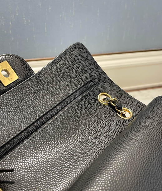 原价1599香家CF 鱼子酱黑金牛皮包链条包 商品图6