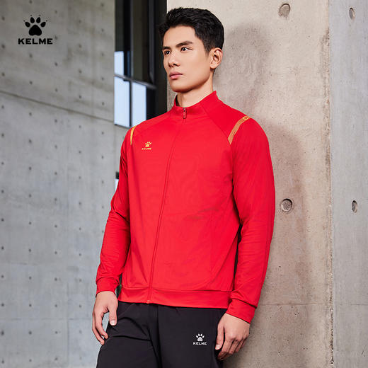 卡尔美2025新款国旗系列男女同款针织外套 商品图5