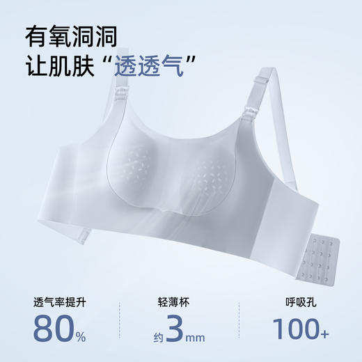 【孕哺两穿】熳洁儿  7A抑菌无痕反重力孕妇专用产后文胸轻薄兔耳杯便携哺乳25251801 商品图7