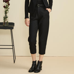 VIVIAN LIU薇薇安刘TD2455007秋女装新款时尚前拉链斜插兜老爹裤