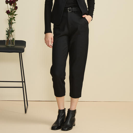 VIVIAN LIU薇薇安刘TD2455007秋女装新款时尚前拉链斜插兜老爹裤 商品图0