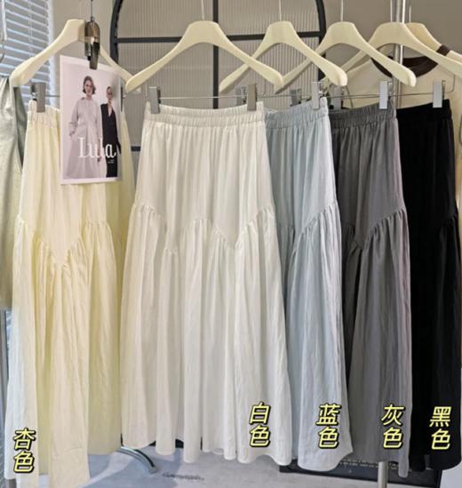 老米优品🎈5色入！《法式山本裙❤ 花瓣褶皱半身裙》仙仙的裙子谁不爱，自带肌理感，显瘦，百搭~ 商品图4