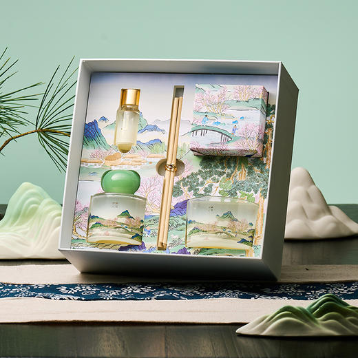 大英博物馆 桃花源记系列 国风无火香氛晶石香薰礼盒桃源秘境 商品图4