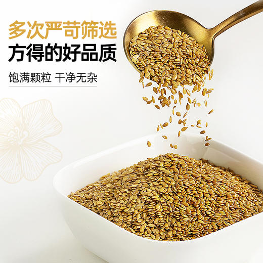 璞匠有机生亚麻籽官方旗舰店内蒙古黄金亚麻子磨粉打豆浆代餐杂粮 商品图3
