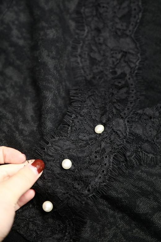 LPIUTY品牌直发！桑蚕丝羊毛蕾丝打底衫 B016839 商品图6