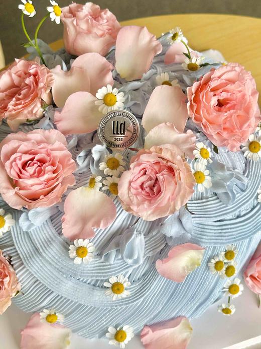 【2025新品】莎士比亚的花园·奶油蛋糕（鲜花颜色随季节改变哦） 商品图1
