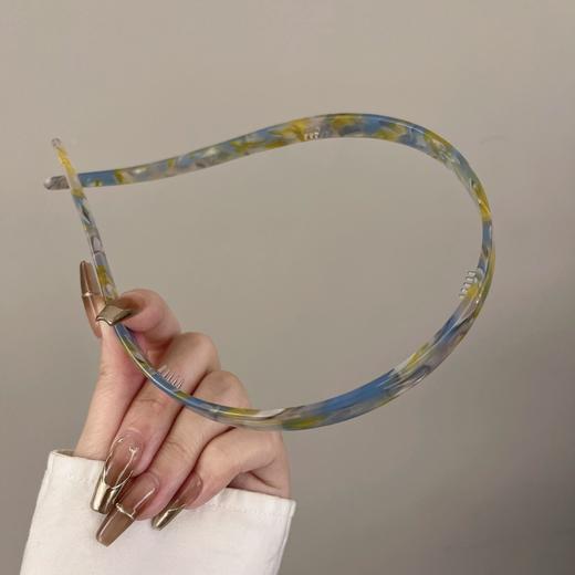 【爆款发箍❗醋酸眼镜发箍】高级感醋酸眼镜板材，升级版弧度更贴头皮， 防滑齿梳，新款大理石纹防滑头箍简约头扣发饰发箍QQ 商品图4