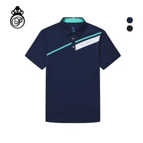 BOS-101B(PROSIMON高尔夫春夏男款拼接撞色短袖Polo衫)