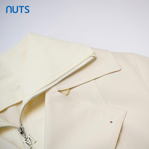 NUTS夏季新品时尚优雅纯色英伦风气质百搭风衣外套418043459 商品图2