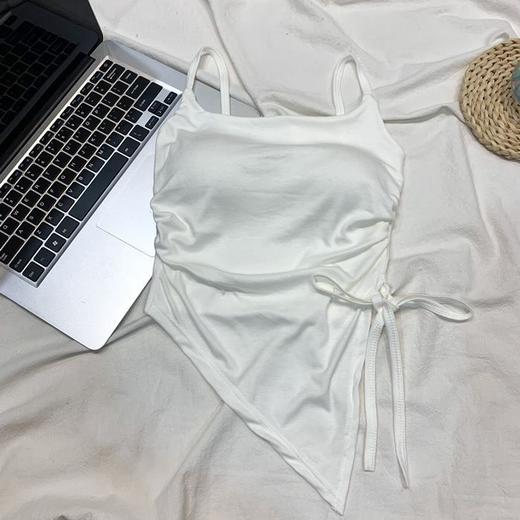 【49.9抢2件❗不规则开叉吊带】夏日性感C位就是你，自带胸垫+系带设计，内搭带胸垫外穿甜辣抹胸上衣吊带QQ 商品图7