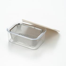 日本进口吉川RCZ-83微波炉加热用容器 带过滤网 小