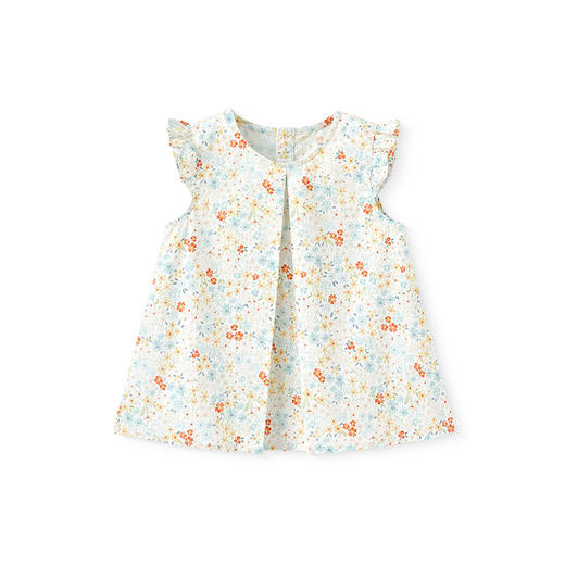 英氏儿童背心夏季透气可爱女童碎花背心吊带百搭T恤裙2025新款 商品图5