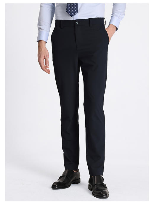 callisto藏青弹力混纺休闲裤 商品图2