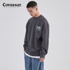 【韩国潮牌】Covernat卫衣男女同款秋冬新款变型字母印花圆领长袖潮牌CO2201CR08 商品缩略图2