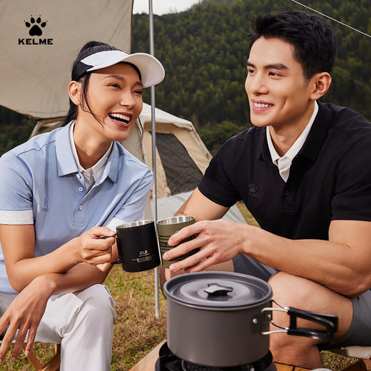 卡尔美2025新款城郊露营男女同款男式POLO衫 商品图4