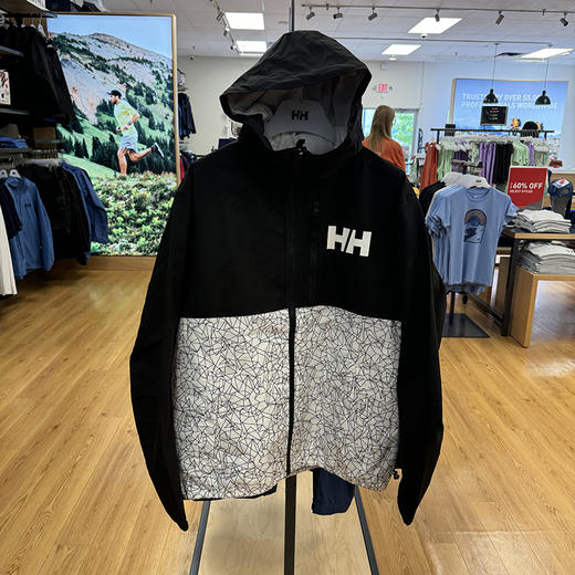 HE**Y H**SEN/海*汉*森 Belfast 男士拼色拉链连帽可收纳防水夹克 商品图0