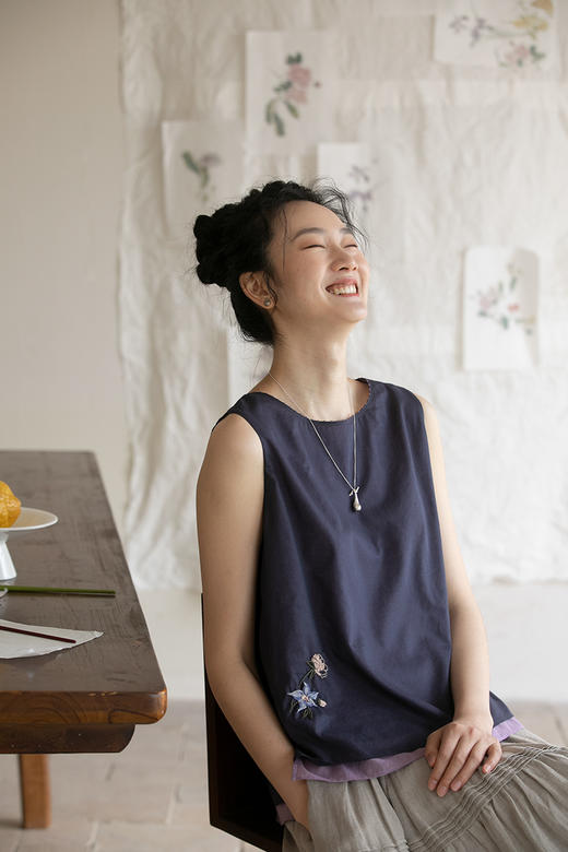 牧衣游原创 手绣新疆棉背心 限量福利款 小欢洽【不支持会员折】 商品图5