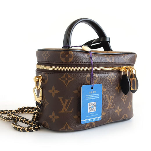 【95新】LV路易威登vanity系列M45165小号拼色老花vanity化妆盒手提单肩包 女士现售价：11000！150325AI31 商品图2