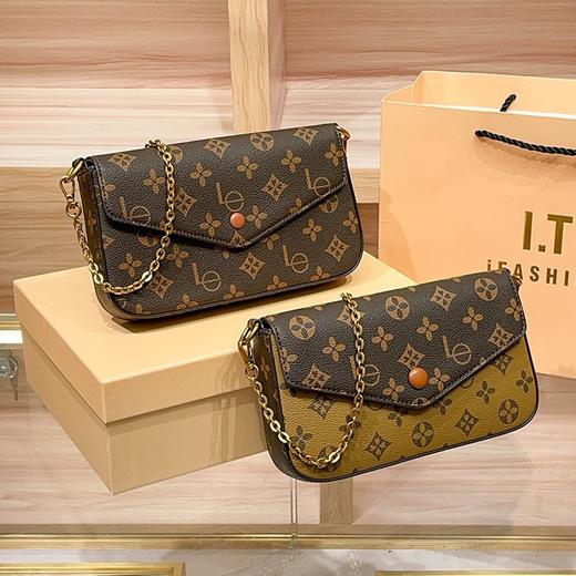 丁摩 信封包复古老花百搭高级感链条迷你斜挎小包女小方包5ZF-3172 商品图1