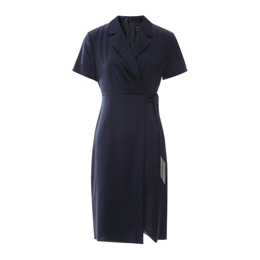 EITIE爱特爱夏季新款时尚高级气质高腰显瘦舒适系带连衣裙7807503 商品图5