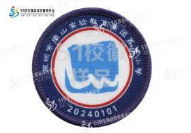定制深圳市南山实验教育集团荔湾小学包边校徽礼服布标缝制包邮51
