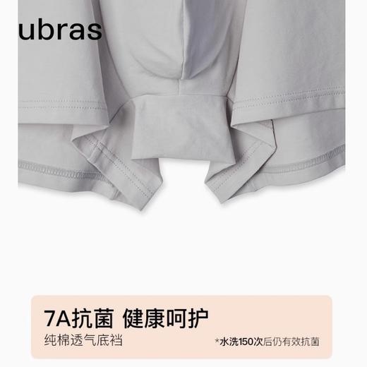 【ubras速干棉纯棉抗菌裆男士四角裤（三条装）】✅采用速干棉纱织造，自带凉感，干爽朴素的棉质感，纱线级别的吸湿速干 ✅7A级抗菌纯棉底裆，水洗150次后仍能保持抗菌，24小时安心呵护 商品图2