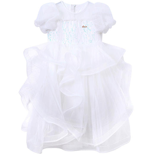 笛莎Deesha 童装女童连衣裙2025夏新款女童夏季甜美网纱公主礼服裙 商品图4