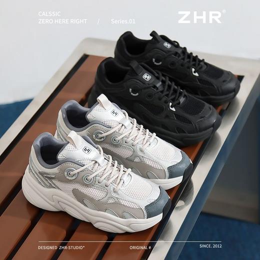 ZHR则则厚底增高5CM老爹鞋女新款透气网面运动鞋女ins百搭显腿长 商品图5