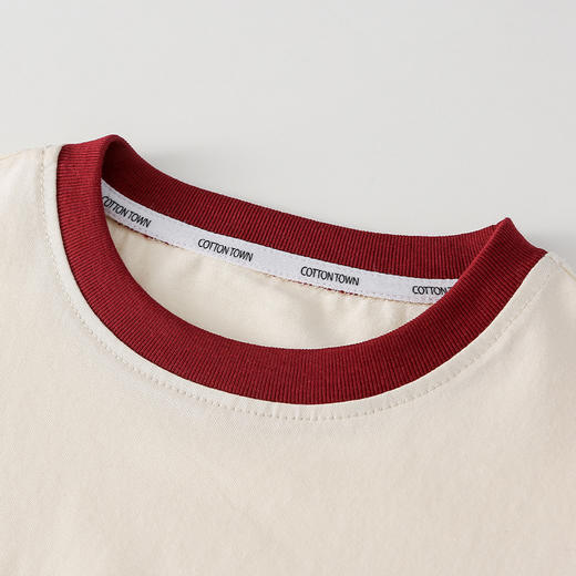 【7A抗菌冰瓷棉】棉花堂2025年夏款活力撞色冰瓷棉童装短袖短裤套装F251123 商品图8