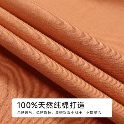 都市丽人亲情蜜语女士棉质短袖套装薄32支纯棉单面短袖类LHH0A5 商品图6